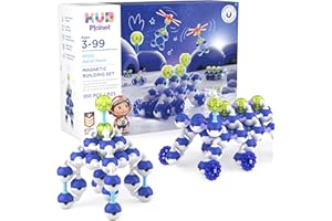 KUB Planet - Magnetic Building Set for Kids, STEM Educational Toys for 3+ Year Old Boys and Girls, Space Planet Blocks