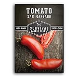 Survival Garden Seeds - San Marzano Tomato Seed for