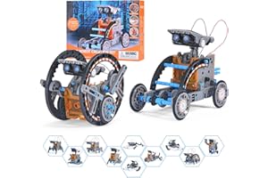 RAESOOT Toys for Ages 8-13,12 in 1 Stem Project Solar Robot Toy for 10 Years Old Autism Boy,Science Kits for Kids Age 8-14,Building Gear Toy Christmas Birthday Gift Idea for Boy Age 8 9 10 11 12 13 14