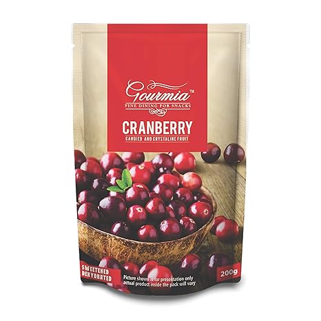 Gourmia Dried Cranberries, 200g