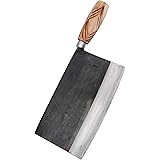 Kitory Chinese Traditional Forged Cleaver 7.5" Kitchen Chef's Knife for Vegetable and unfrozen meat High Carbon Clad Steel-10
