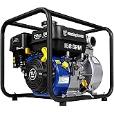 Westinghouse 2-inch Gas Powered Semi Trash Water Pump, 4-Stroke Engine, 158 GPM with Up to 91ft Lift and 25ft Suction Lift