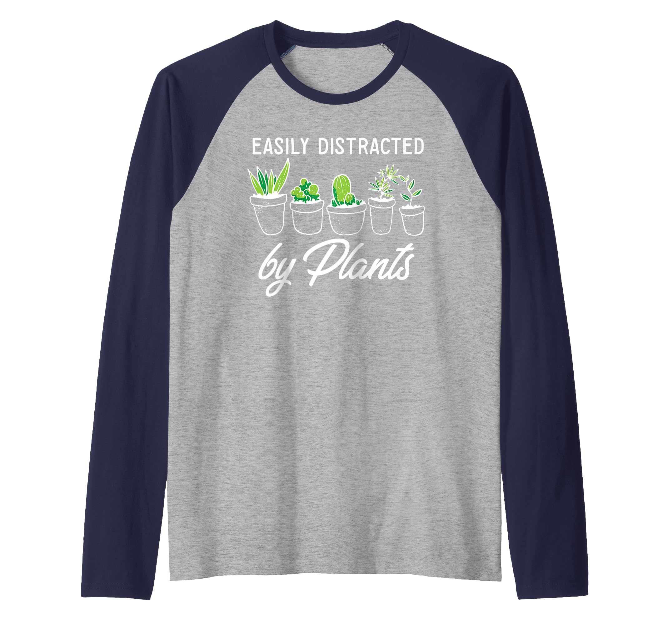 Easily Distracted By Plants I Gardening I Gardener Raglan Baseball Tee