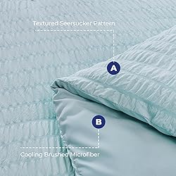 HYMOKEGE Lake Blue Full Size Comforter Sets