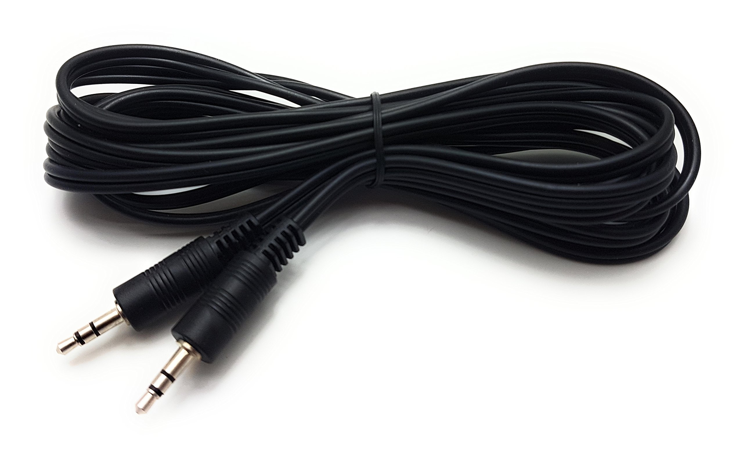 MainCore 3m Long Black Audio AUX Cable 3.5mm to 3.5mm for Mobile Phones, Computers, Laptops, Mp3 Players, Portable Speakers, Headphones, HIFI