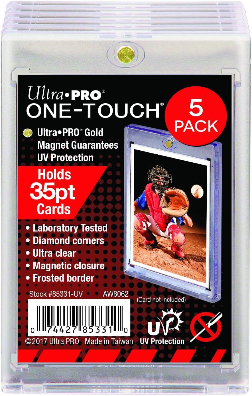 Ultra PRO 35-Point ONE-Touch Magnetic Trading Card Holder (Pack of 5) : Sports & Outdoors
