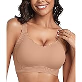 OEAK Womens Seamless Push Up Bras No Underwire Full Coverage Comfortable Bra V Neck Bralettes Wireless Everyday Bra