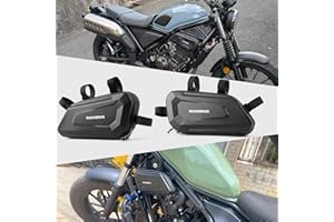 SHINKXMT Motorcycle Universal Side Bag Waterproof,Small Tool Bag((2 * 1.5L),Rebel 1100 Hard Saddlebags Storage Bags fit for C