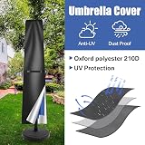 Teynewer Parasol Cover 1.8-2.7m Diameter Waterproof UV Windproof 170x25/35cm view 2