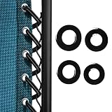 SunnyZoo Professional Replacement Cords for Zero Gravity Chair(4 Cords), Zero Gravity Recliner Repair Tool for Lounge Chair, Bungee Chair Cord (Black)