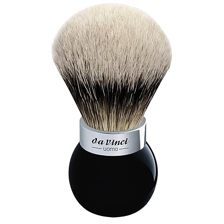 Da Vinci RASIERPINSEL Dachshaar Silberspitz , Ø25mm , mit passendem Rasierpinselhalter , Handmade in Germany , 1 Stück