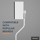Mahara Universal White Floor Standing Speaker Stands Pair Height Adjustable view 3