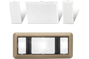 RAVSOFT interior roof Map Dome Light Covers Clear Lens replacement Compatible with K1500 K2500 C1500 C2500 1988-2000, Chevy Silverado GMC Sierra 1988-1998 Pickup, 2 Map + 1 Dome light cover