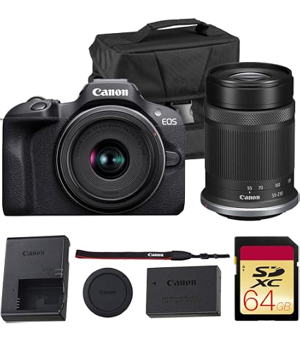 Amazon.com : Canon EOS R50 Mirrorless Camera with 18-45mm & 55