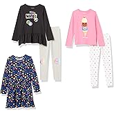 Amazon Essentials Disney | Marvel | Star Wars | Frozen | Princess Girls and Toddlers' Mix-and-Match Outfit Sets, Multipacks