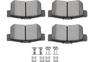 SCITOO D537 Rear Ceramic Brake Pads Sets Fit For Acura CL/CSX/EL/ILX/Integra/RSX/TL/TSX/Vigor,For Honda Civic/For Accord/Prelude/S2000,For Suzuki Kizashi/SX4/SX4 Crossover