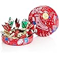 Venchi - Christmas Collection - Round Gift Tin with Assorted Comet Chocolates, 3.03 oz - Gift Idea - Gluten Free