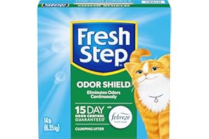 Fresh Step Clumping Cat Litter, Odor Shield With Febreze, 14 lbs