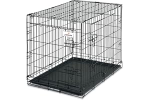 Petmate 21953 30-Inch 2-Door Training Retreats Wire Kennel for Dogs, 30 to 50-Pound