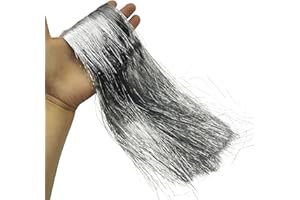 Carytalee 2000 Strands Icicles Tinsel for Christmas Tree and Party Decorations, Silver