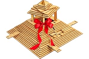 ESC WELT Quest Pyramid Puzzle Box - Escape Room in a Box - Brain Teaser Puzzle for Adults & Teenagers - Puzzle Box with Hidden Compartment - 3D Puzzle for Adults - Wooden Puzzle for Family Games