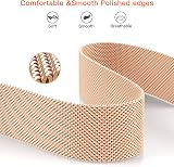 Yoohoo Strap for Fitbit Versa 3/4 Sense 2 Rose Gold Stainless Steel Clasp view 3