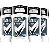 Degree Men UltraClear Antiperspirant Deodorant Black + White 72-Hour Sweat & Odor Protection Antiperspirant For Men With MotionSense Technology 2.7 Ounce (Pack of 4)