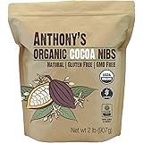 Anthony's Organic Cacao Cocoa Nibs, 2 lb, Batch Tested and Verified Gluten Free