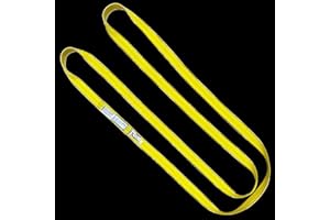 LIFTEX® - Trusted Since 1955 | 2" x 8', 1-Ply Endless Polyester Lifting Sling (V:6400; C:5000; B:12800) | Lifting Rigging Moving Towing Hoisting
