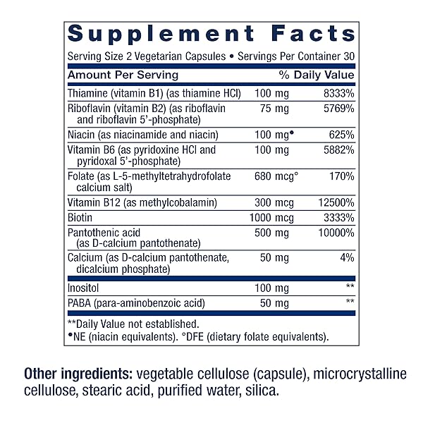LIFE EXTENSION BIO-ACTIVE COMPLETE B-COMPLEX, 60 VEGETARIAN CAPSULES (2)