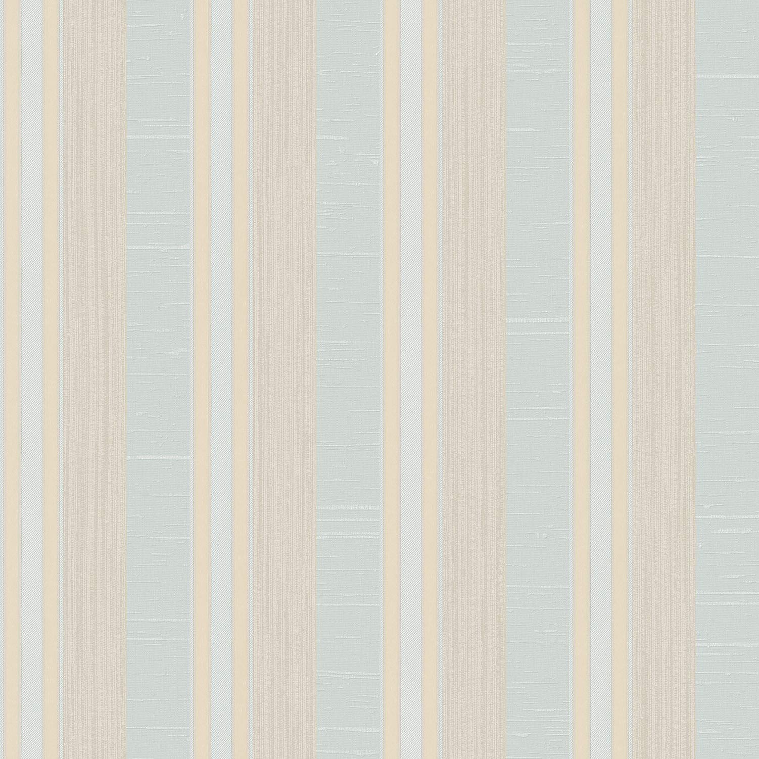Galerie G67623 Palazzo Textured Varied Stripe Design Wallpaper, Light Blue/Beige, 10m x 53cm