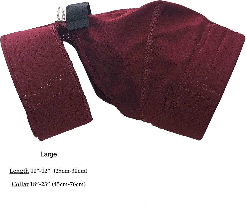 No Flap Ear Wrap The Original (Large, Red) Amazon.co.uk Pet Supplies