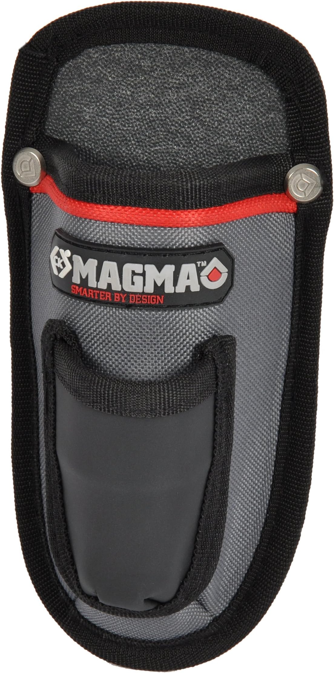 C.KMagma MA2731 Knife Holder โ Reinforced, Durable Polyester Pouch for Knives with Spare Blade Storage, Black/Grey