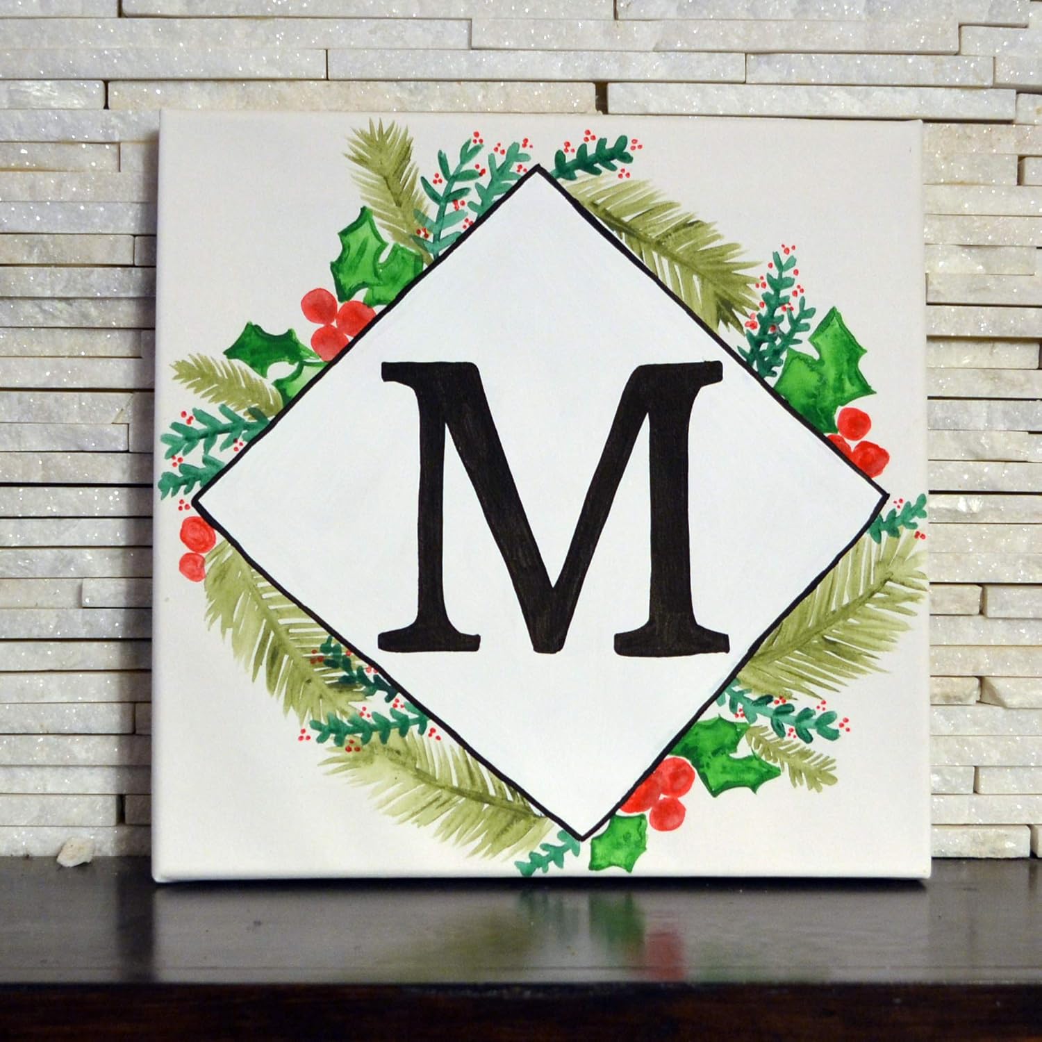Personalized Christmas Wall Art Painting Holiday Decor