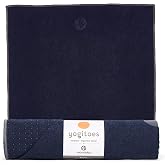 Manduka | Yogitoes Hot Yoga Mat Towel | Midnight | 71 x 24 in | Sweat Activated for Instant Grip, Slip Free, Patented Silicone Nubs Anchors to Mat, Quick-Drying, Durable, Ideal for Hot Yoga