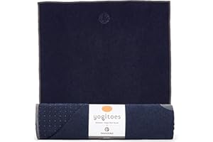 Manduka Yogitoes Hot Yoga Mat Towel - 71" | Moisture Activated Grip | Patented Silicone Nubs | Highly Absorbent, Durable & Easy Care | Made from Recycled Materials | 71 x 24 Inches