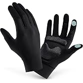FitsT4 Sports Padded Ice Skating Gloves, Non-Slip Silicone Figure Skating | Girls &amp; Women Touchscreen Protective Gloves for Skating Practice, 5MM Padding, Fleece Stretchy Fit