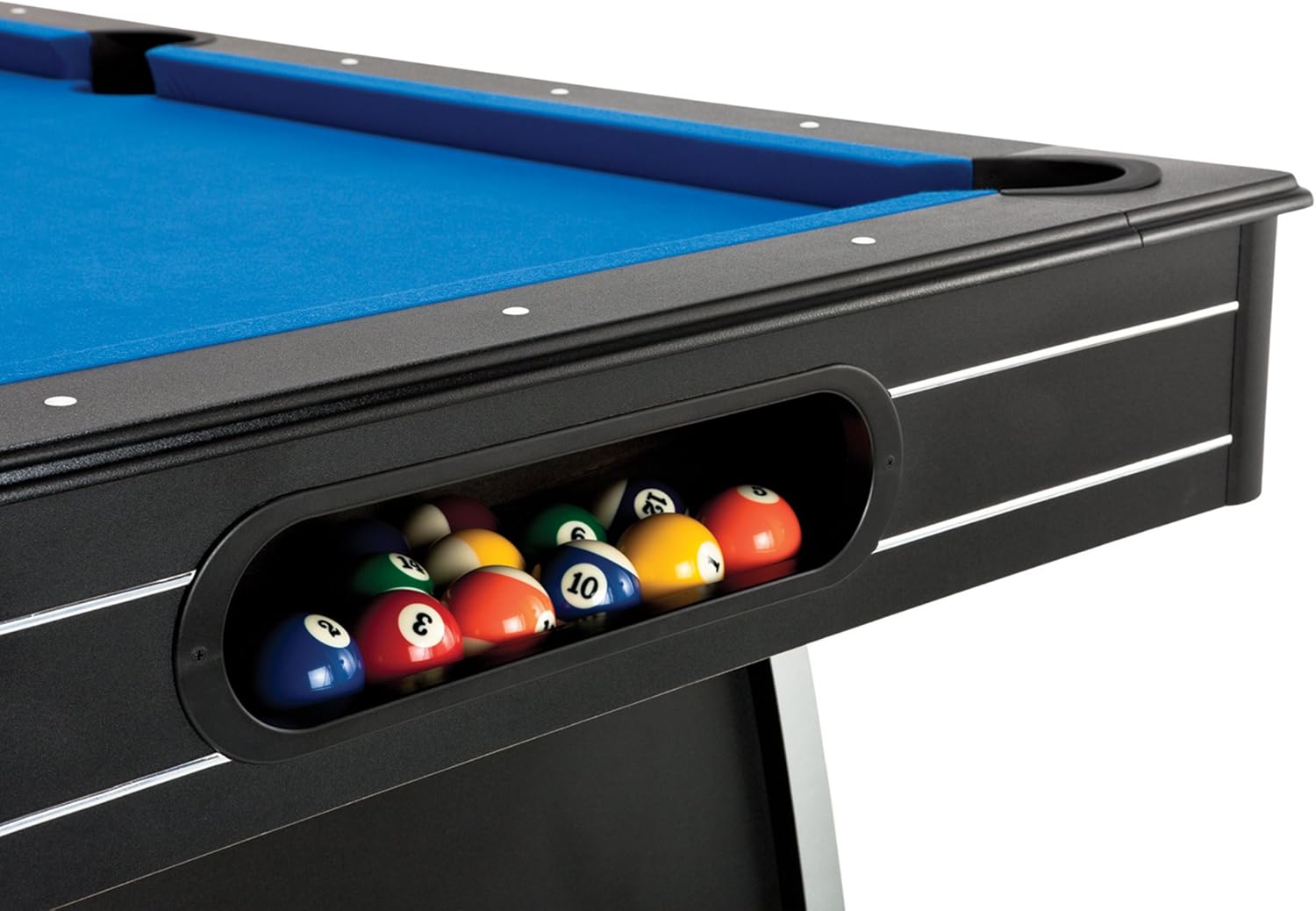 Fat Cat Tucson 7’ Pool Table with Automatic Ball Return, Electric Blue Playing Surface and Included Billiard Accessories to Play Out of The Box : Sports & Outdoors