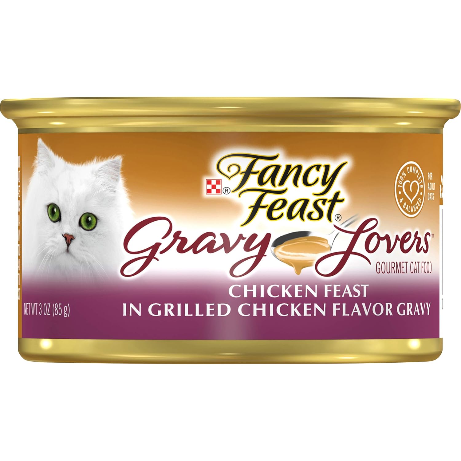 Fancy Feast Gravy Lovers Wet Cat Food, Chicken, 3 Oz Can