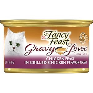 Fancy Feast Gravy Lovers Wet Cat Food, Chicken, 3 Oz Can
