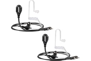 BAOFENG 2-Pin Detachable Headset Air Acoustic Tube Two Way Radio Earpiece UV-5R Mini BF-F8HP Pro 5RM UV32 DM32 UV-5G Plus GM21 UV-17R GM-5RH GM-15 PRO K5PLUS BF-888S Walkie Talkie (2)