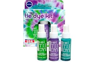 S·E·I S.E.I. Spring Tie Dye Kit 3 Pack: Pre-Mixed Spray Tie Dye Kit, Easy-to-Use, Non-Toxic Fabric Dye in Aqua, Lavender, and Lettuce, Shake and Spray