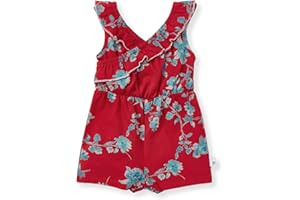 Burt's Bees Baby baby-girls Rompers, Set of 2 Bubbles, One Piece Jumpsuits, 100% Organic Cotton