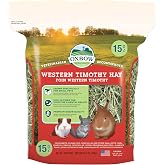 Oxbow Western Timothy Hay, Rabbit &amp; Guinea Pig Hay, High Fiber, USA, 15 oz | Oxbow Timothy Hay, Bunny Hay For Rabbits, Guinea Pigs, Bunnies and Chinchillas, Hand-Sorted, De-Dusted, Made in USA