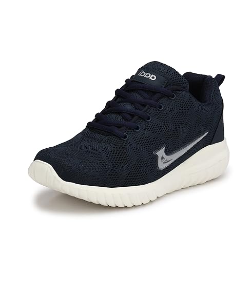 aadi men's black mesh running sport shoes