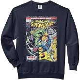 Marvel Comics Spider-Man and Hulk Retro Comic Book Cover Comfort Colors Adult Sweatshirt
