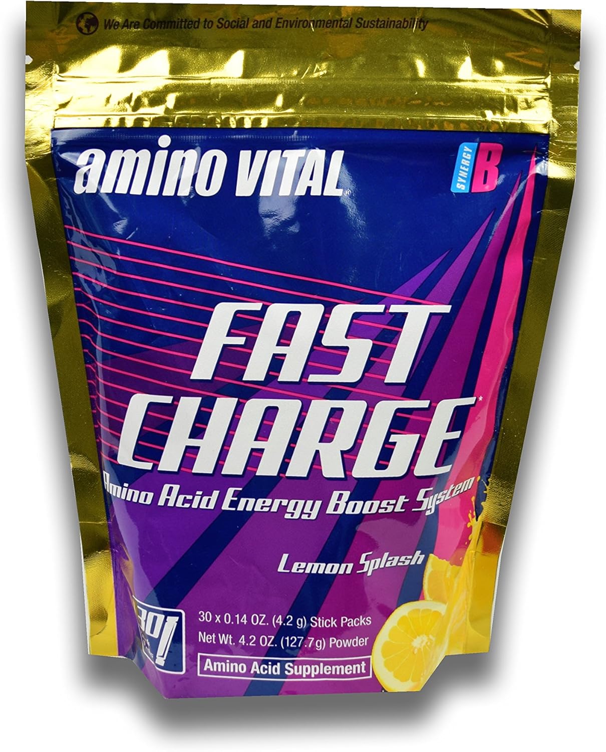 Amino Vital Fast Charge Amino Acids (BCAAs, Glutamine, Arginine) + BVitamins Dry