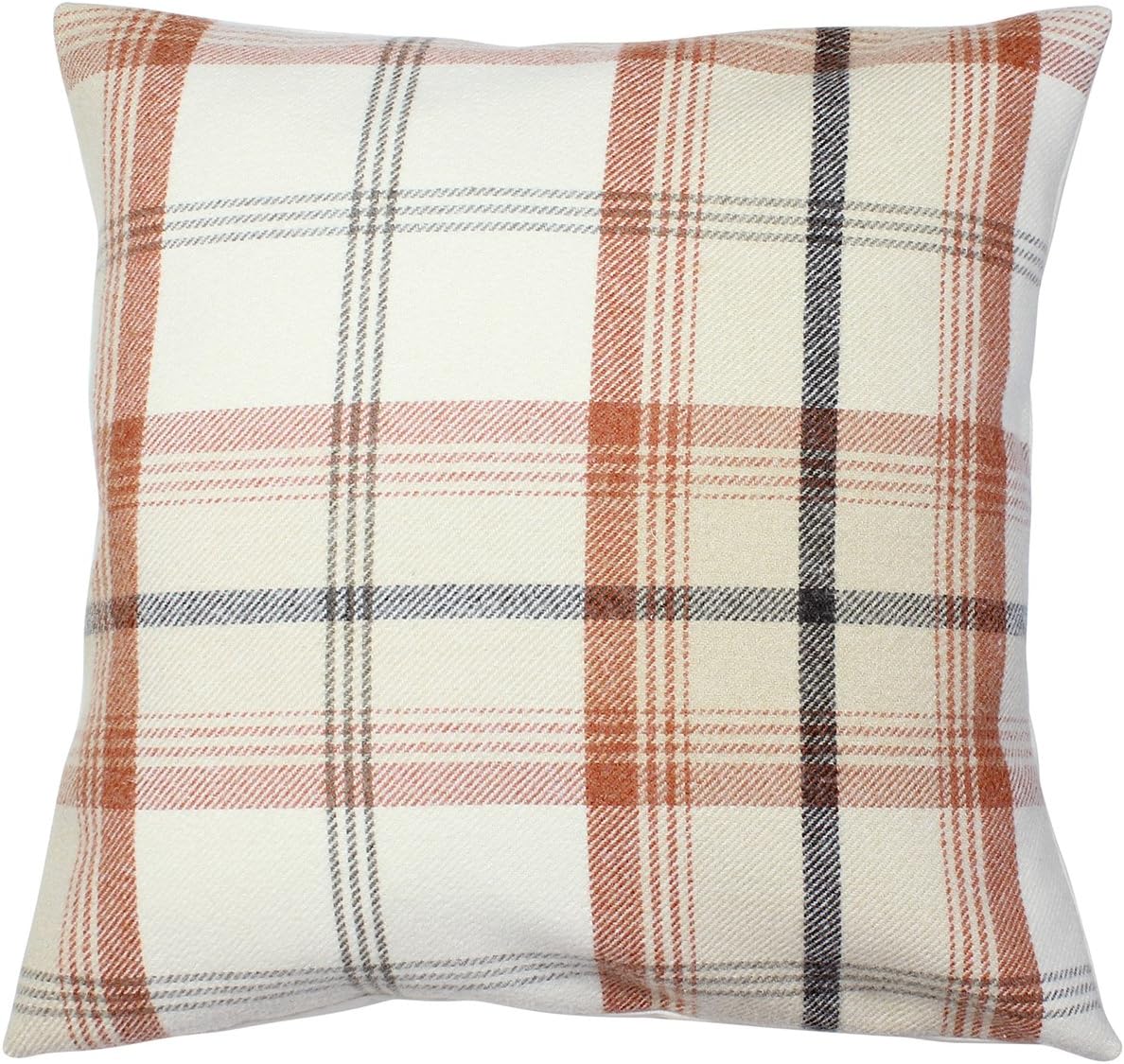 Harrison Cropper Balmoral Tartan Check Cushion Cover Autumn Cream