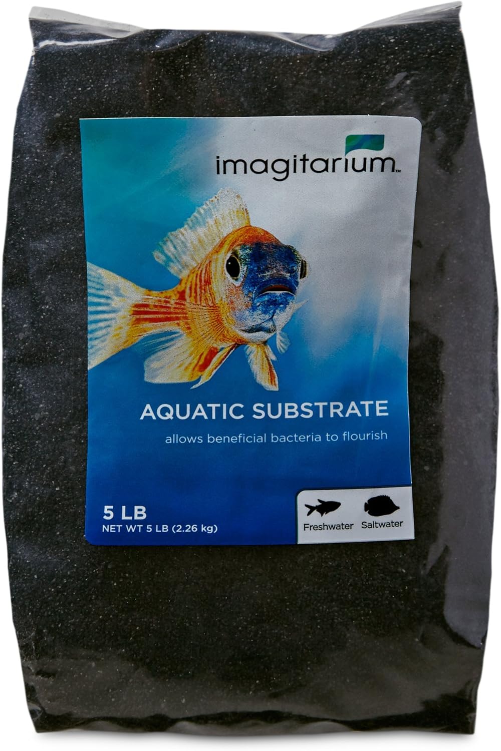 imagitarium black aquarium sand