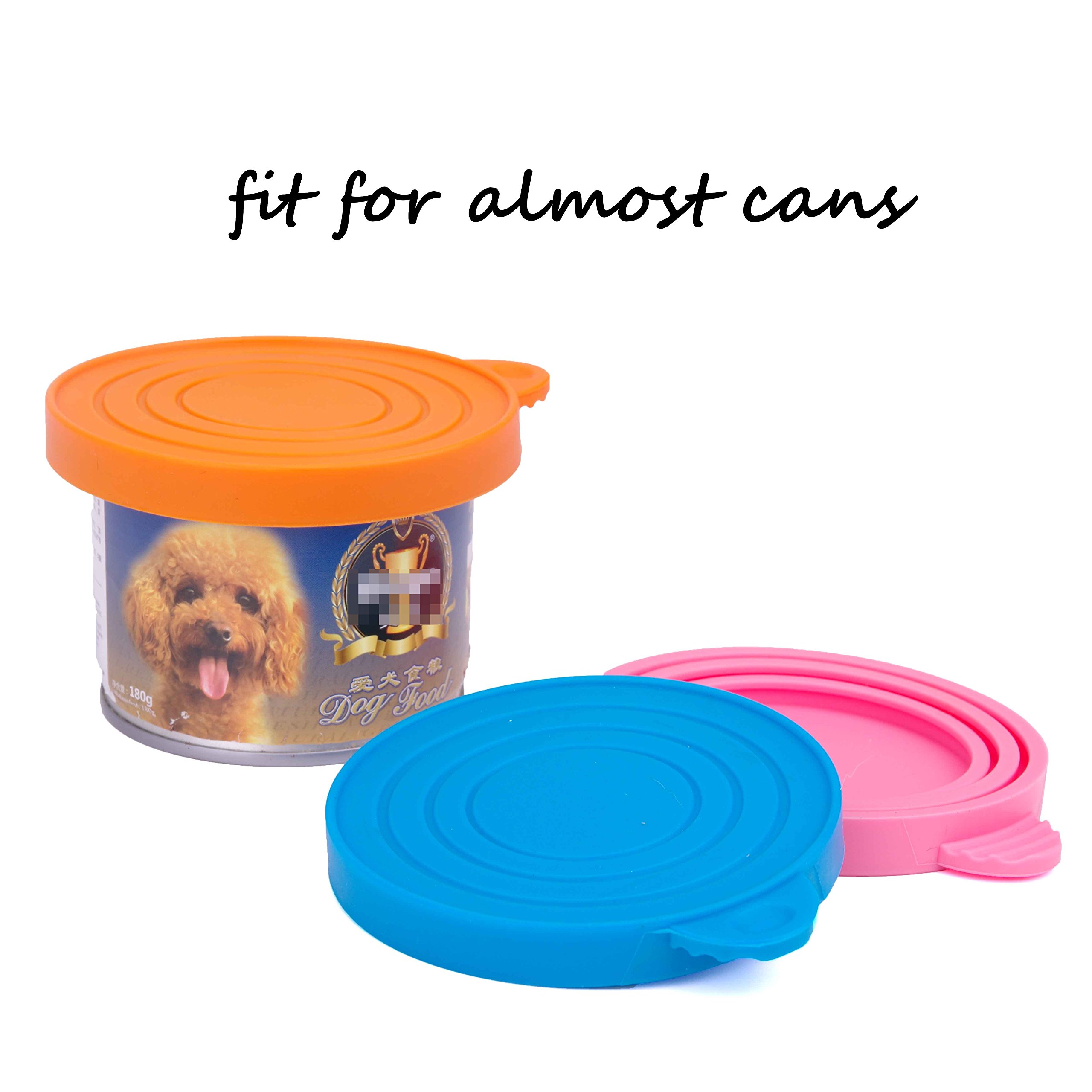 ThinkPet FoodGrade Silicone Pet Food Storage Can Lid Cover,One Fits